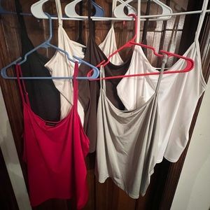 6 camisoles, one with tags